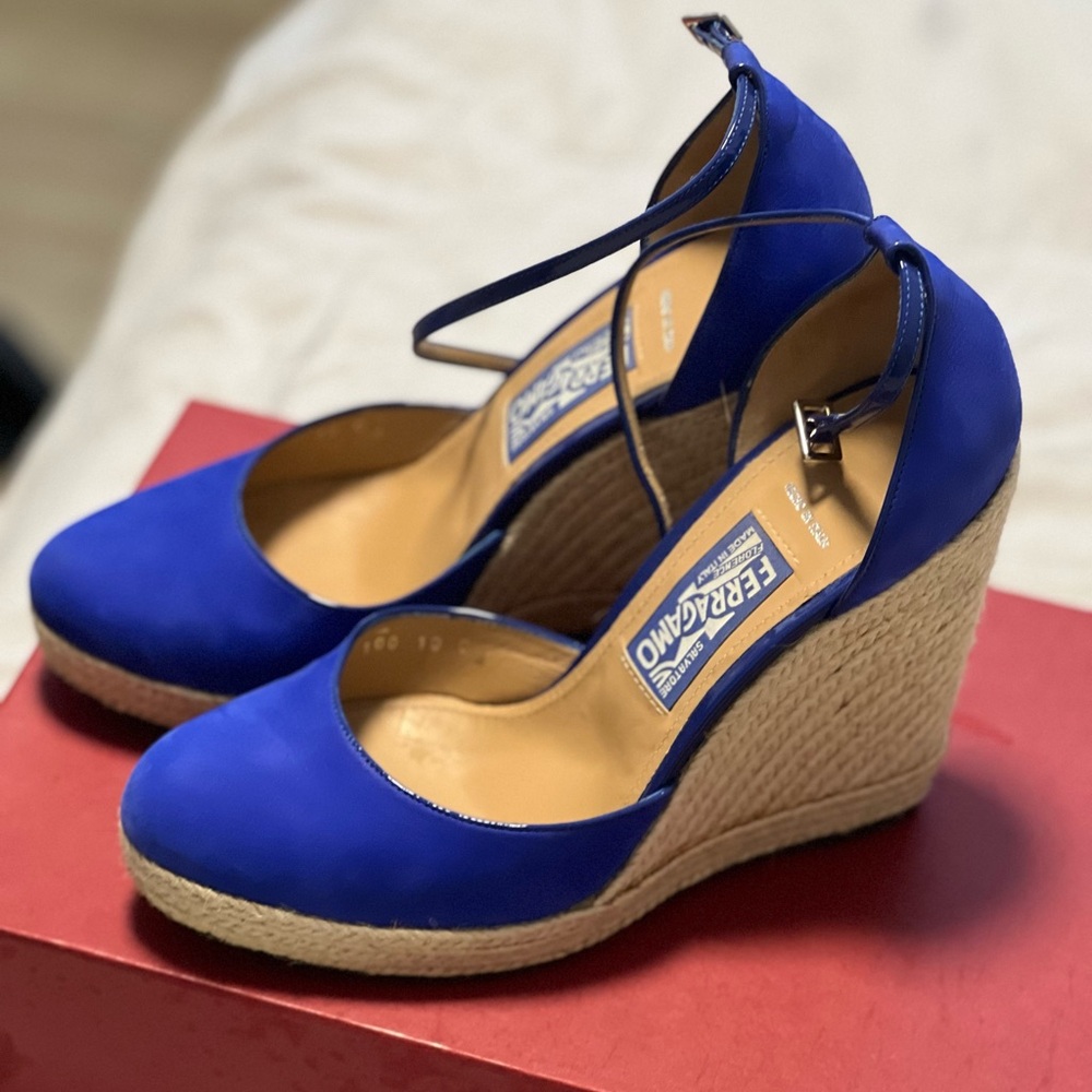 Pearl C. Wedge Sandals